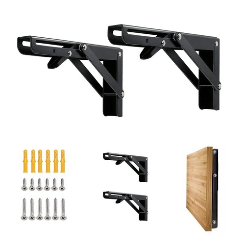 Folding shelf bracket inch - bracket, 6